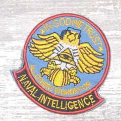 HA36 ベトナム 戦争 ワッペン 鷲 鷹 鳥 ホーク イーグル 動物 IN GOD WE TRUST プロビデンスの目 NAVAL INTELLIGENCE 海軍情報機関  キャラクター 赤 青