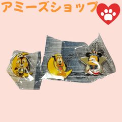 昭和レトロなディズニーピンバッチ3個セット