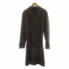 アルマーニ コレツィオーニ ARMANI COLLEZIONI ロロピアーナ Loro Piana トレンチコート ロング ベルト付き ステンカラー 長袖 ダブル 総裏地 ストームシステム 50 L 茶 ブラウン グレー ■GY18 /MQのサムネイル