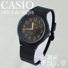≪フォロワー限定クーポン配布中★≫【 新品・未使用 】 カシオ CASIO MW-240-1B2JH チープカシオ メンズ腕時計 ブラック ゴールド クォーツ シンプル 軽量 防水 アナログ 銀座サコム堂 