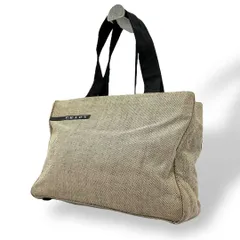 良品 2087 PRADASPORT トートバッグ キャンバス レザー