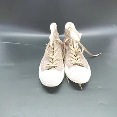 ◇ Θ CONVERSE コンバース ハイカット スニーカー サイズ24.5 ベージュ系 レディース E  【1505290001557】