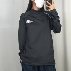 THE NORTH FACE(ザノースフェイス) ピョンチャン ハイネック グレー 機能性 長袖Tシャツ L 250713