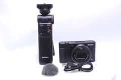 【極美品】SONY ZV-1 シューティンググリップキット コンパクトデジタルカメラ VLOGCAM Vlog用カメラ (同梱グリップ:GP-VPT2BT)ブラック