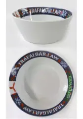 【中古】皿・茶碗(キャラクター) トラファルガー・ロー オリジナルサラダボウル 「三ツ矢サイダー×ワンピース」 キャンペーン品