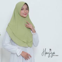 ロングヒジャブ- Hayya Khimar Hijab Instant Pad Type Tudung Moslem ヒジャブ イスラム