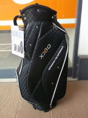 新品 XXIO キャディバッグ GGC-X161 軽量 9.5型 2.2kg ブラックチェック ゼクシオ ダンロップ ゴルフバッグ