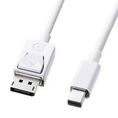 1m サンワサプライ Mini-DisplayPort 変換ケーブル 1.0m ホワイト KC-DPM1W