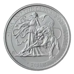 2021 セントヘレナ ウナ ライオン ワイオン版 £1 銀貨 PF69UCFR 2021年 セントヘレナ ウナとライオン 1ポンド 1オンス プルーフ