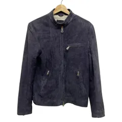 CINQUANTA チンクアンタ スエード ライダース ブルゾン48 美品 CINQUANTA ブルゾン アウター / スエード スタンドカラー ダブル