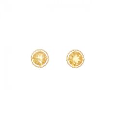 新品・未使用】K18YG シトリン ピアス 8mm ✨ - メルカリ