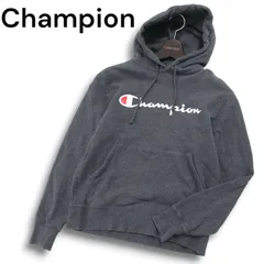Champion チャンピオン 通年 ロゴ★ プルオーバー スウェット パーカー フーディー Sz.S メンズ 灰 グレー