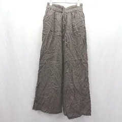 ◇ Θ TODAYFUL トゥデイフル ウエストゴム リネン100% イージーパンツ サイズ38 ブラウン レディース E  【1504240002002】