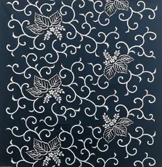 風呂敷　桐唐草柄　約200ｃｍ　紺　結納用　特大風呂敷