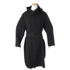 レギュレーション ヨウジヤマモト　18AW Gabardine フーデッドロングコート HV-C98-148  ブラックのサムネイル