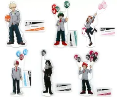 【中古】アクリルスタンド・アクリルパネル 全6種セット スタンド付きアクリルプレート ～ナムコキャンペーン～ 「僕のヒーローアカデミア 雄英高校オープンスクール」