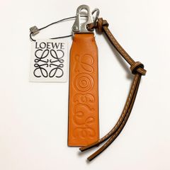 LOEWE ロエベ チャーム キーホルダー オレンジ タン キーチャーム