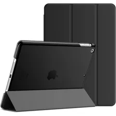 【新着商品】JEDirect iPad Air ケース (第1世代) レザー 三つ折スタンド オートスリープ機能 スマートカバー (ブラック)