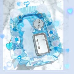 推し活アクスタポーチ໒꒱· ﾟねこ耳♡ブルーハワイ♡ソーダキャンディー〔No.6〕