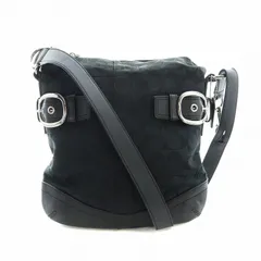 コーチ COACH ショルダーバッグ 斜め掛け キャンバス レザー ロゴ シグネチャー 黒 ブラック F17088 ■GY18 /MQ