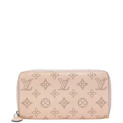 ルイ ヴィトン モノグラム マヒナ ジッピー ウォレット ラウンドファスナー 長財布 M61868 マグノリア ピンク レザー レディース LOUIS VUITTON【234-04979】