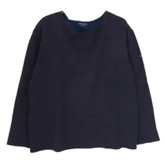 SAINT JAMES セントジェームス ダブルフェイス ウール ニット ネイビー系 L【中古】のサムネイル