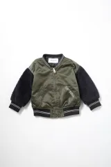 ARCH&LINE/POODLE SLEEVE COMBI MA-1 アーチアンドライン ジャケット　新品子供服95 キッズ 男の子 女の子のサムネイル