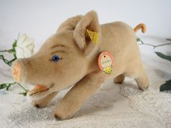 送料無料★シュタイフ★Jolanthe Pig 17cm オールID完品★ブタのジョランタ/豚★Steiff