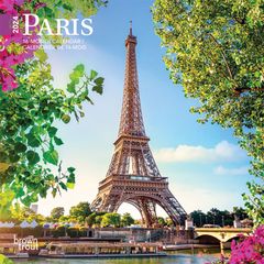 【輸入版】2024年 フランス・パリ ミニ カレンダー / ブラウントラウト 17.8 x 35.6 cm (Paris  Calendar)