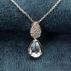 現行品 ヴァンドーム青山 アクアマリン プラチナ ネックレス/25-995S