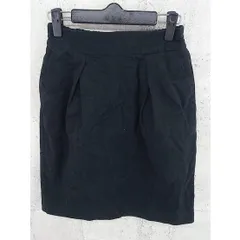 ◇ niko and... ニコアンド ウエストゴム 膝丈 タイト スカート 3 ブラック *  【1002796777073】