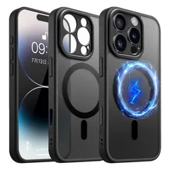 新品 Blxnyt iPhone 16 Pro ケース MagSafe MIL規格取得 衝撃吸収 耐衝撃 PC背面 + TPUバンパー 2重構造 iPhone 16 Pro ケース レンズ保護 クリア 軽薄 黄変抑制 MagSafe ワイヤレス 充電対応 アイ