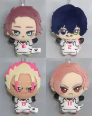 【中古】ぬいぐるみマスコット・ぬいぐるみバッジ 全4種セット ちびぐるみvol.10 「ブルーロック」