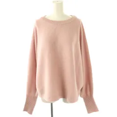 スピック&スパン Spick&Span 25SS バルキーヤーン ドルマンロングリブニット セーター 長袖 ピンク /DF ■OS