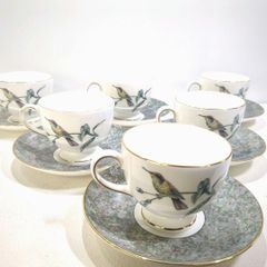 ウェッジウッド ハミングバード カップ ソーサー 黒壺 6点 - メルカリ