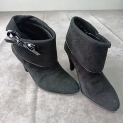 ダイアナ　ショートブーツ　ブーティ リボン　スエード　サイズ22cm