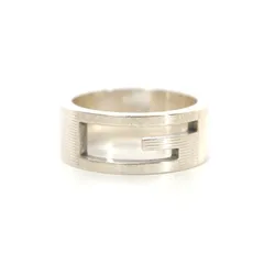 グッチ GUCCI カットアウトロゴ ブランデッド Gリング シルバー925 15号