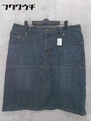 ◇ EASTBOY イーストボーイ green nout 膝下丈 デニム スカート サイズ19 インディゴ レディース 【中古】 【1002801289409】のサムネイル