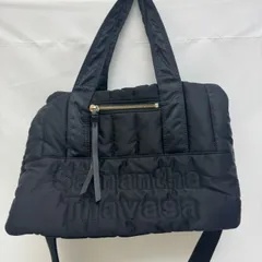 K【中古】サマンサタバサ キルティングナイロントートバッグ ブラック ショルダーバッグ ２way