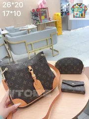 [本日特価] TOP New 2025 高品質3点セット - Lv モノグラムクロワッサンバッグ + 化粧チェーンバッグ + 財布 本日限定特別割引！[本日特価|新品未使用品]
