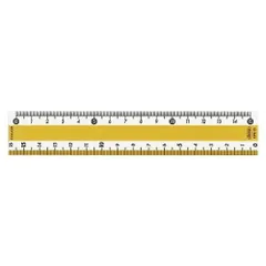共栄プラスチック カラー直線定規 15ｃｍ イエロー CPK-15-Y