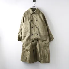 【値下げ】美品 定価10万 2024SS 45R 45rpm フォーティファイブアール ギャバブルタイルの908コート 2/べージュ ダブル チェック【2400014361957】のサムネイル