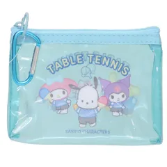 【メール便】サンリオキャラクターズ ミニポーチ カラビナ付きミニポーチ 卓球部 サンリオ部活 サンリオ カミオジャパン 小物入れ キャラクター グッズ 