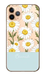 iPhone13 mini ケース カバー アイフォン13 ミニ スマホケース ハードケース カモミール フラワー お花 花柄 大人女子 ナチュラル シンプル おしゃれ 可愛い かわいい カラー04