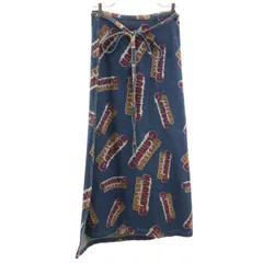 【新品未使用】ヒステリックグラマー　ロングスカート　ラメ　ヒスガール　ロゴ　F ヒステリックグラマーHYSTERIC GLAMOUR ロゴ抜染デニムラップ