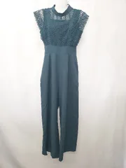 ◇ ⊂ LACE LADIES レースレディース レース フレンチスリーブ オールインワン サイズS グリーン系 レディース E  【1506250013603】のサムネイル