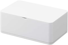 【在庫処分】山崎実業(Yamazaki) ウェットティッシュケース ホワイト 約W16×D10×H6㎝ スマート smart ペーパーストッパー付き 5578