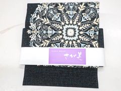 【京松】リサイクル着物 未使用 作り帯 文化帯 蘇州刺繍 さが美 華文 正絹 sok7b07-4