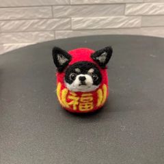 受注製作] ペキニーズ 招き犬 羊毛フェルト - メルカリ