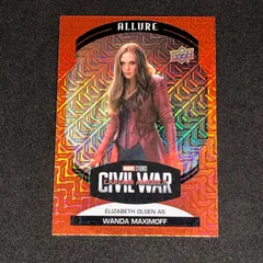 アベンジャーズエンドゲーム エリザベスオルセン UPPERDECK サインカード エリザベスオルセン スカーレットウィッチ 直筆サインカード